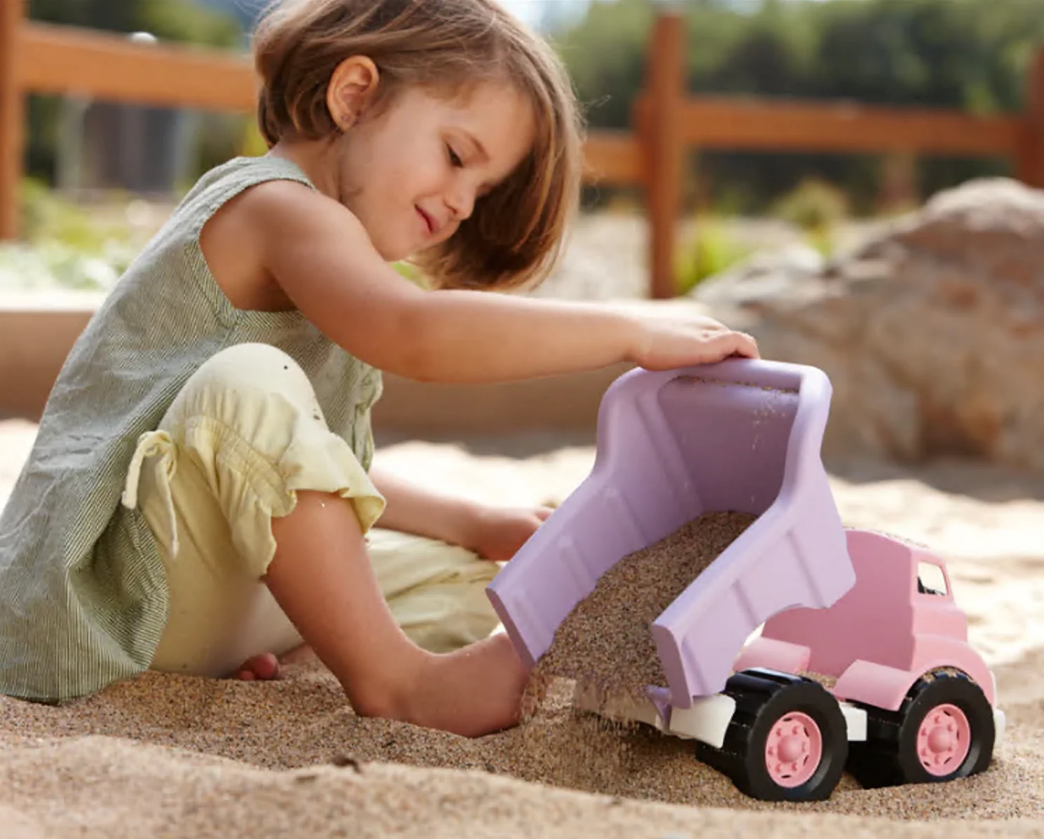 Green Toys - Dump Truck (Pink/Purple) - Image 3