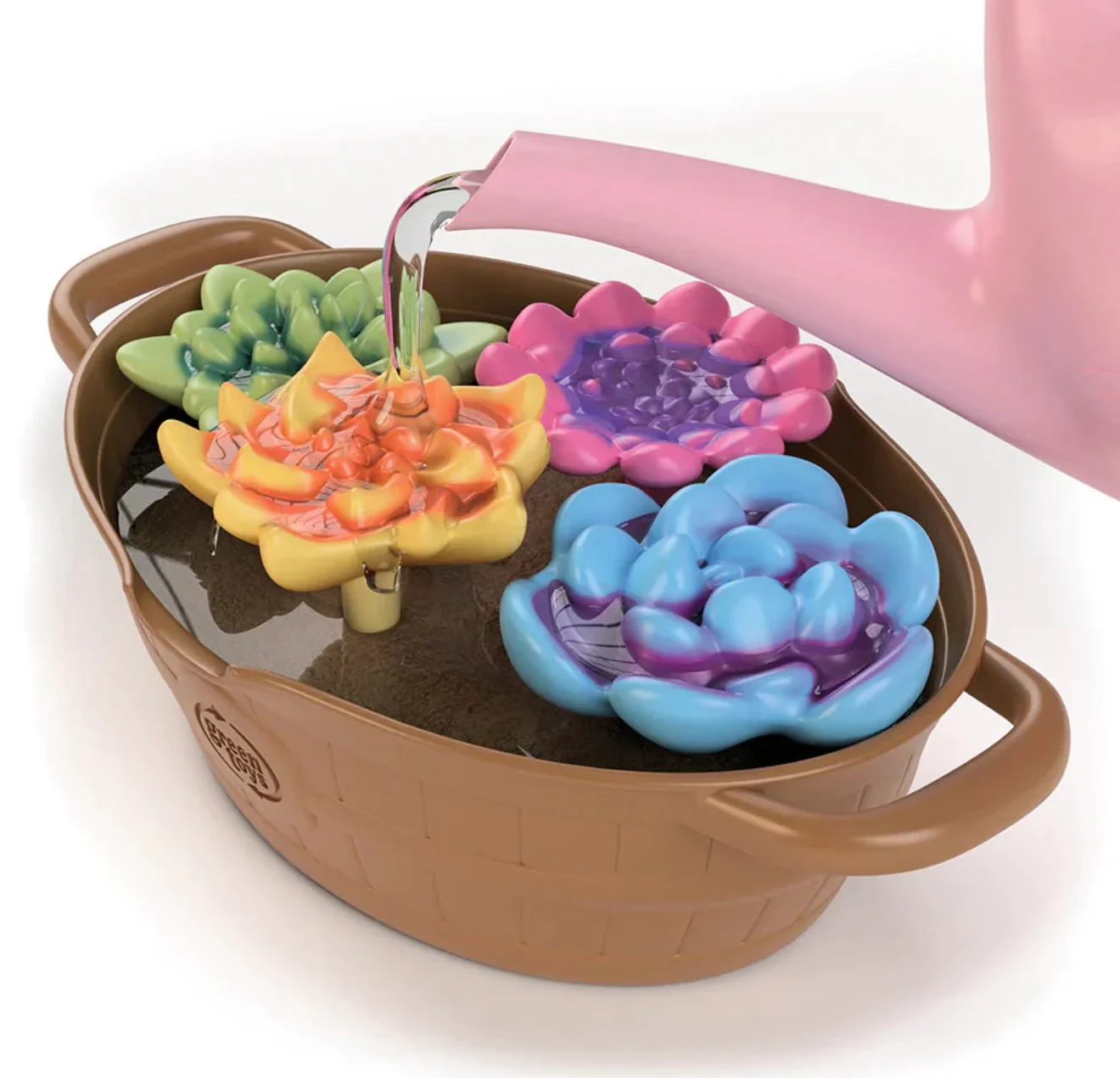 Green Toys - Magic Flower Watering Can Activity Set - Image 2