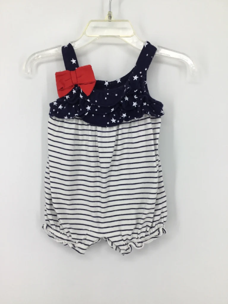 Gymboree Child Size 0-3 Months Navy Stars & Stripes Outfit