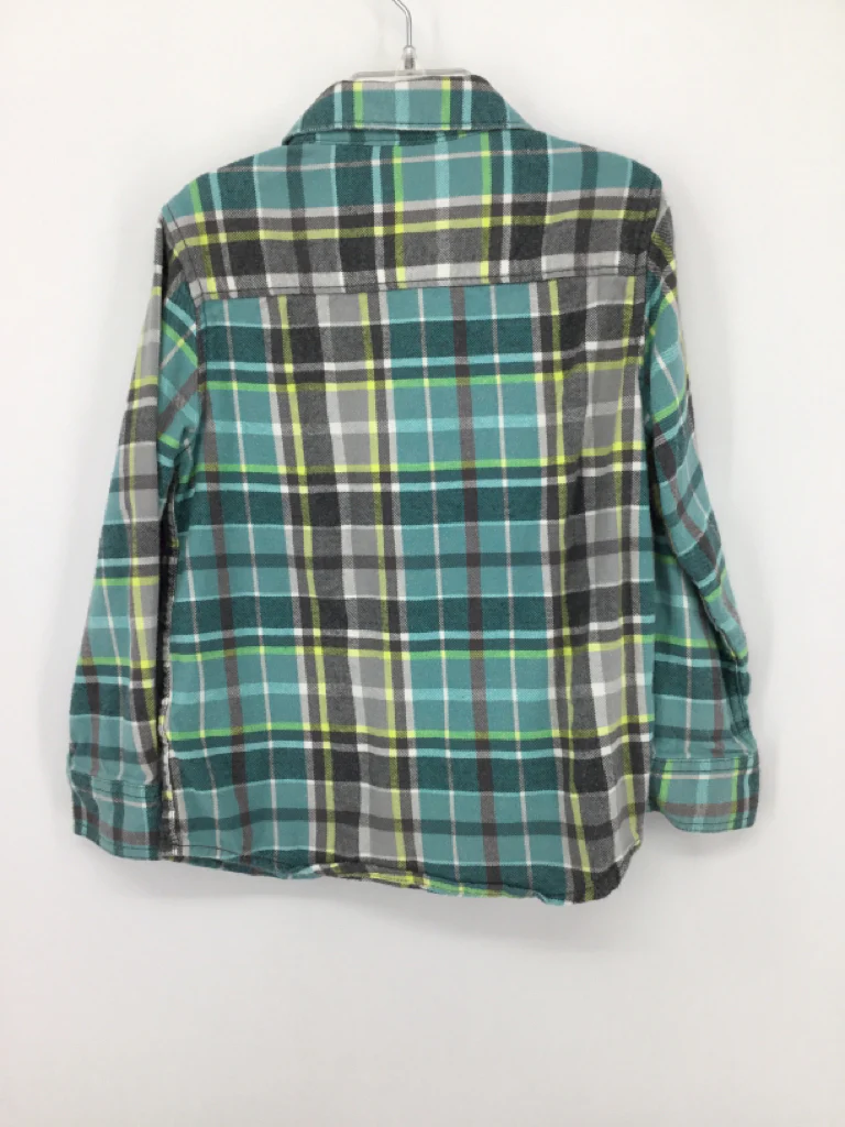 Gymboree Child Size 5 Blue Plaid Shirt - boys - Image 2
