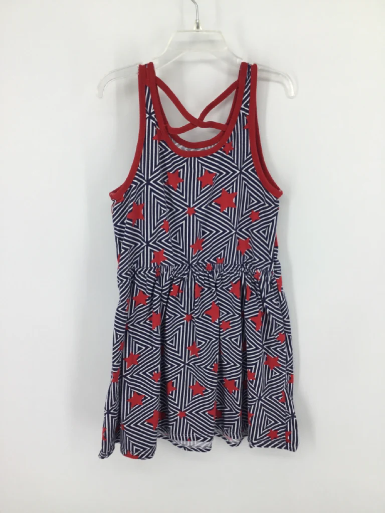 Gymboree Child Size 7 Navy Stars & Stripes Dress - Image 2