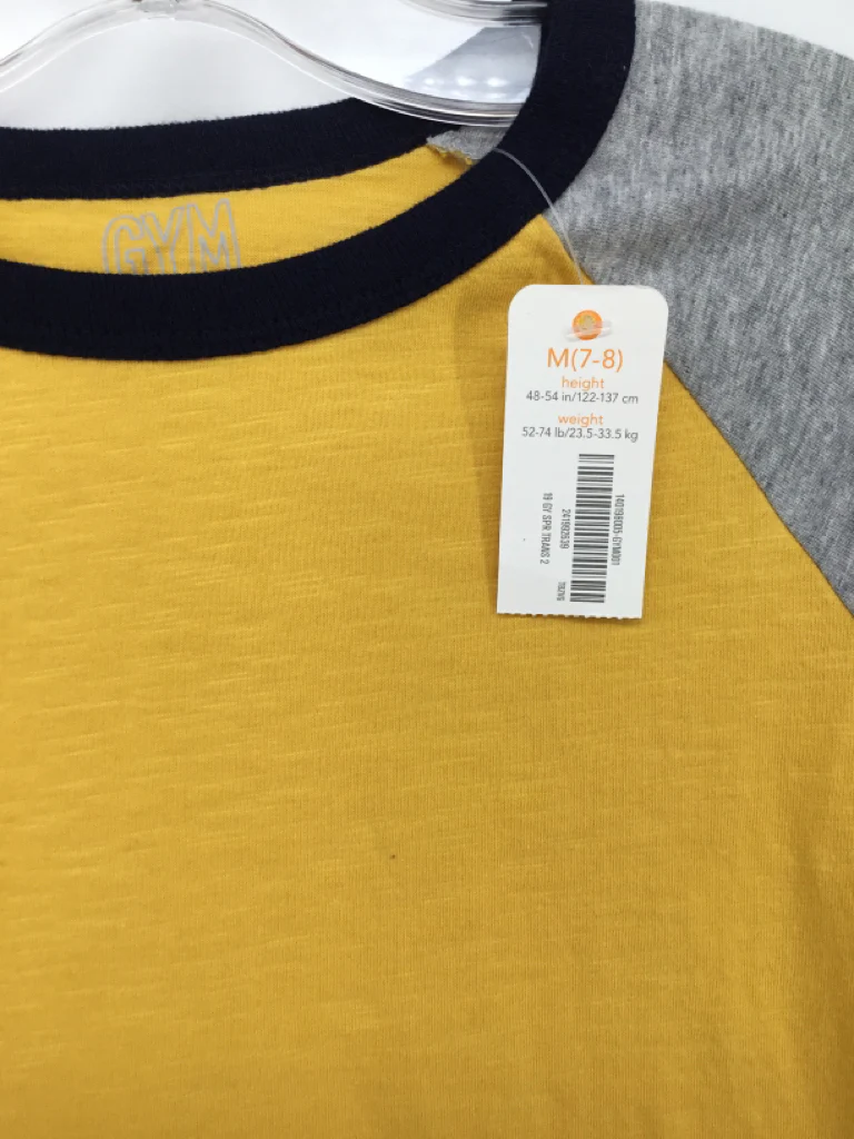 Gymboree Child Size 7 Yellow Solid T-shirt - boys - Image 2