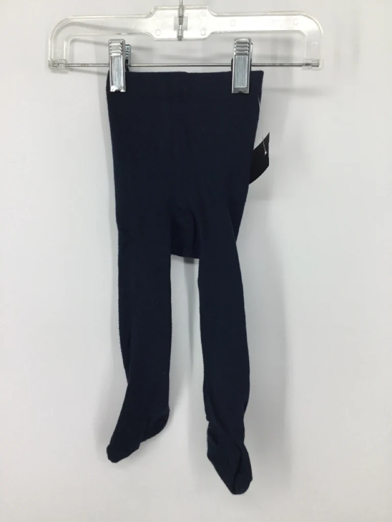 H & M Child Size 3-6 Months Navy Tights - girls