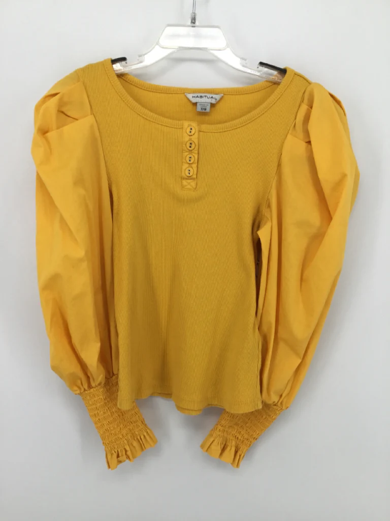 Habitual Child Size 7 Yellow Shirt - girls