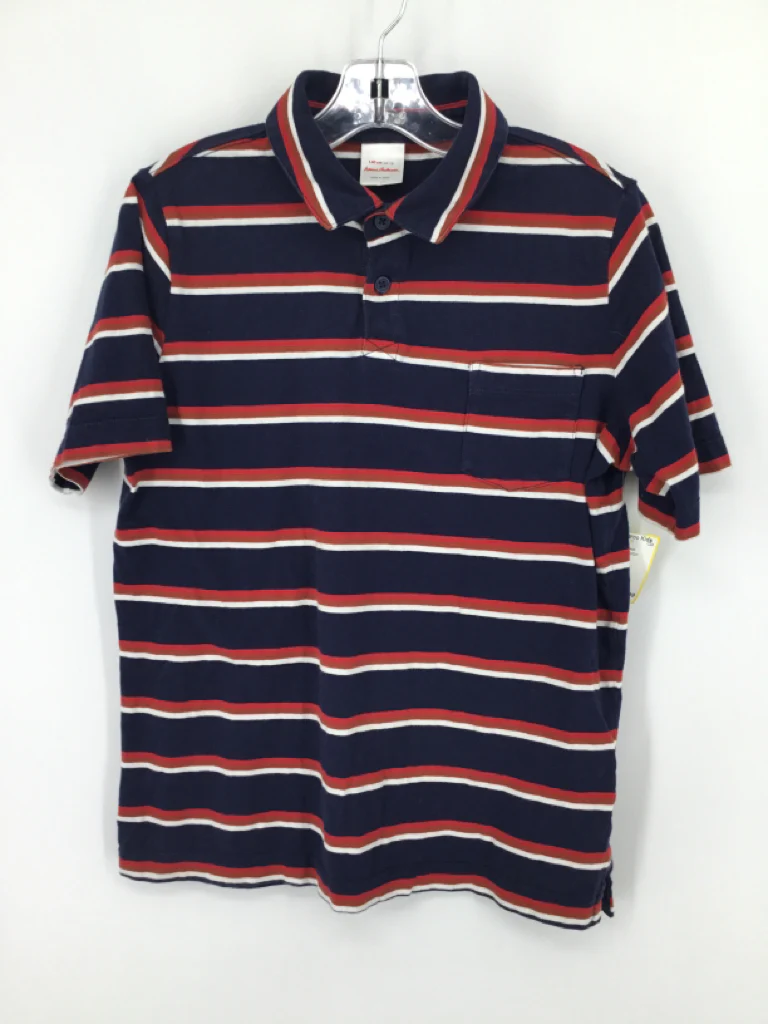 Hanna Andersson Child Size 10 Navy Stripe Shirt - boys