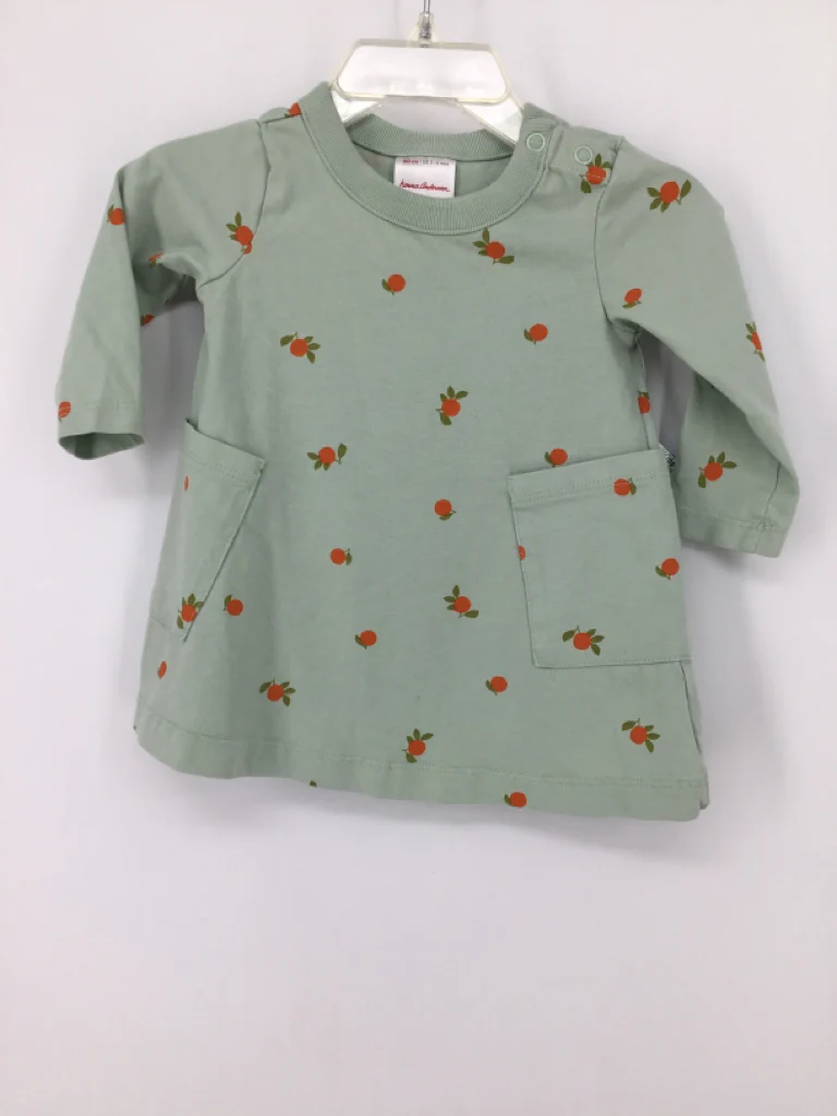 Hanna Andersson Child Size 3-6 Months Green Dress - girls