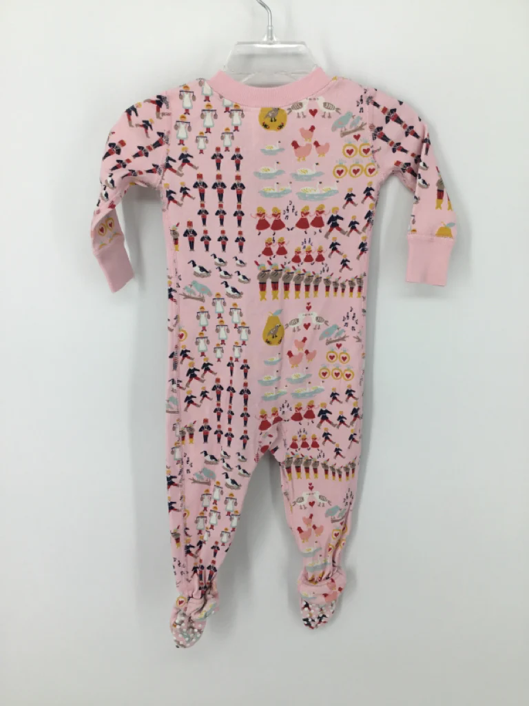 Hanna Andersson Child Size 3-6 Months Pink Christmas Sleeper - Image 2