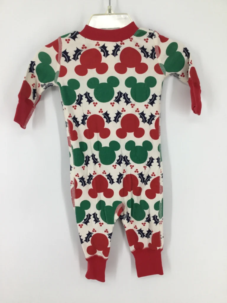 Hanna Andersson + Disney Child Size 0-3 Months Red Christmas Pajamas - Image 2