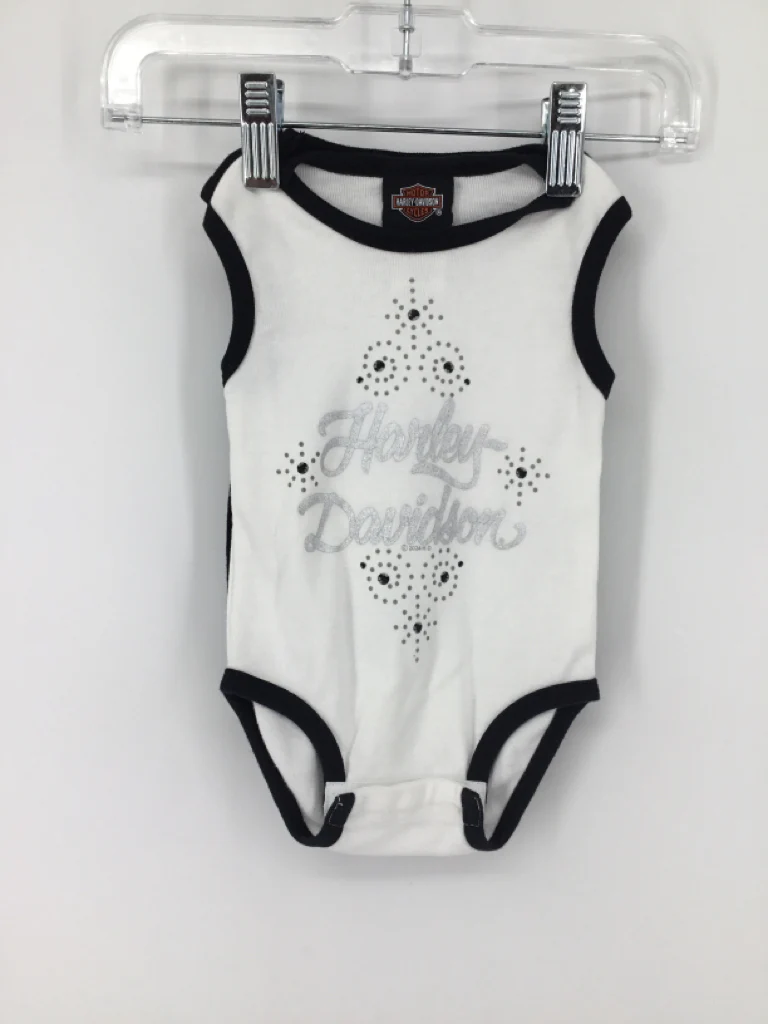 Harley Davidson Child Size 3-6 Months Black Onesie - Image 2