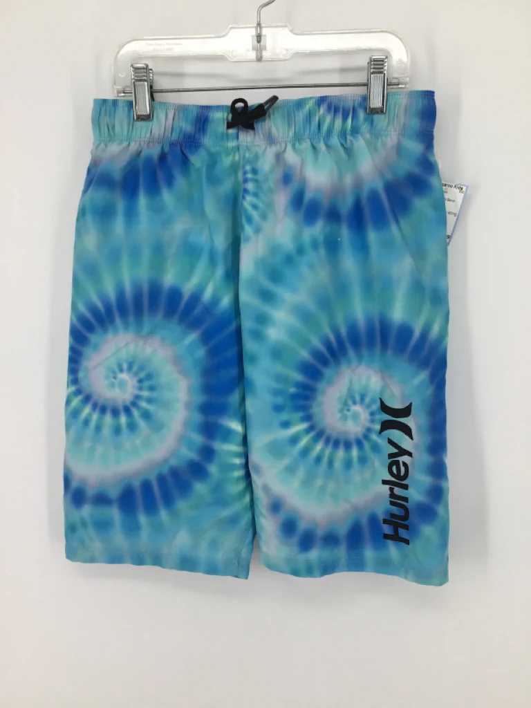 Hurley Child Size 12 Blue Print Swimwear - boys