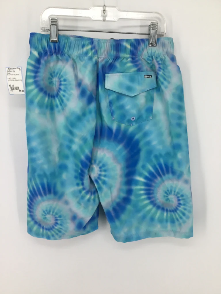 Hurley Child Size 12 Blue Print Swimwear - boys - Image 2