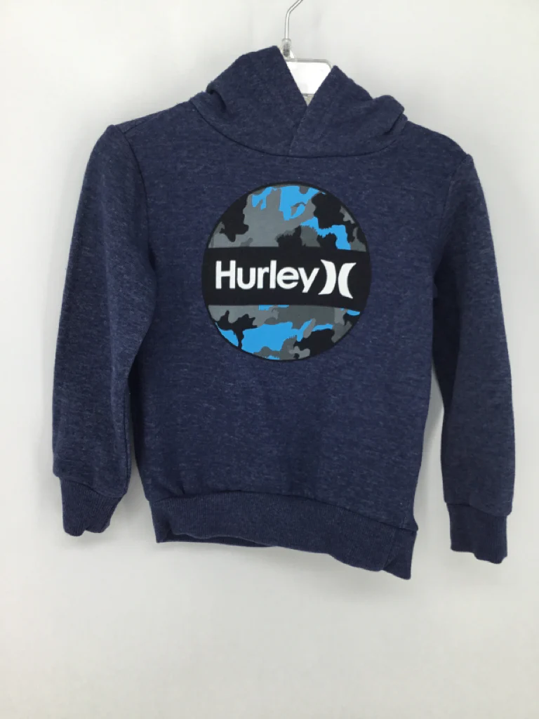 Hurley Child Size 2 Blue screen printed Sweatshirt - boys