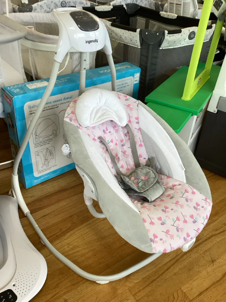 Ingenuity SimpleComfort Multi-Direction Compact Baby Swing with Vibrations