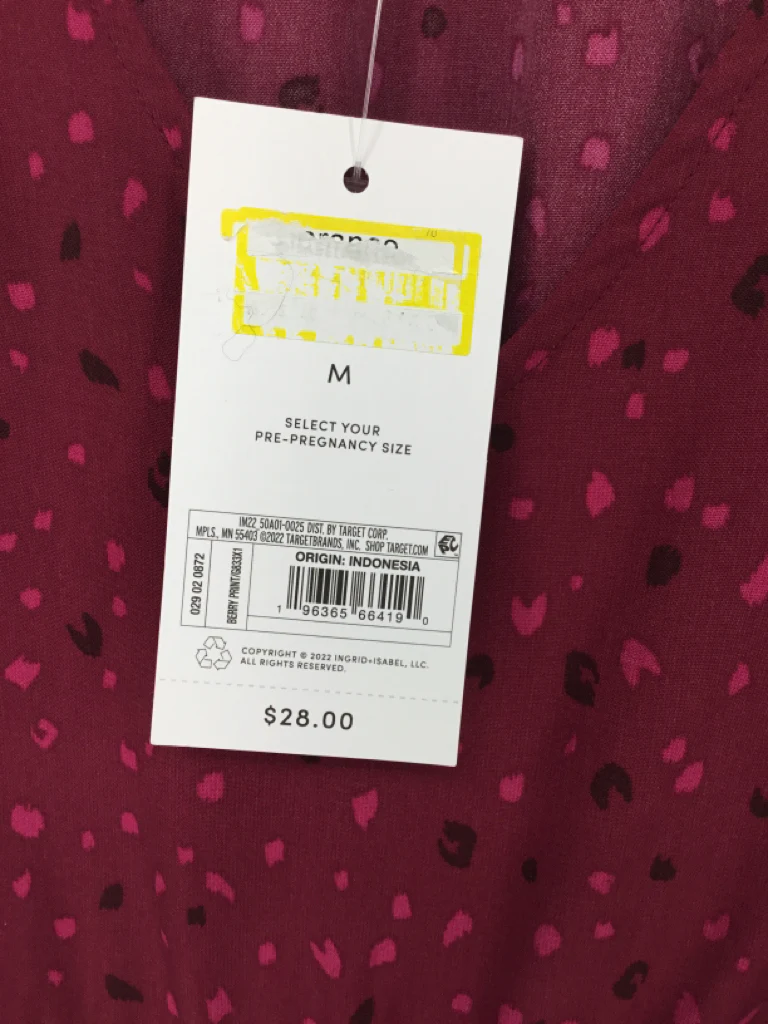 isabel Maternity Size M Poly Blend Top - Image 2