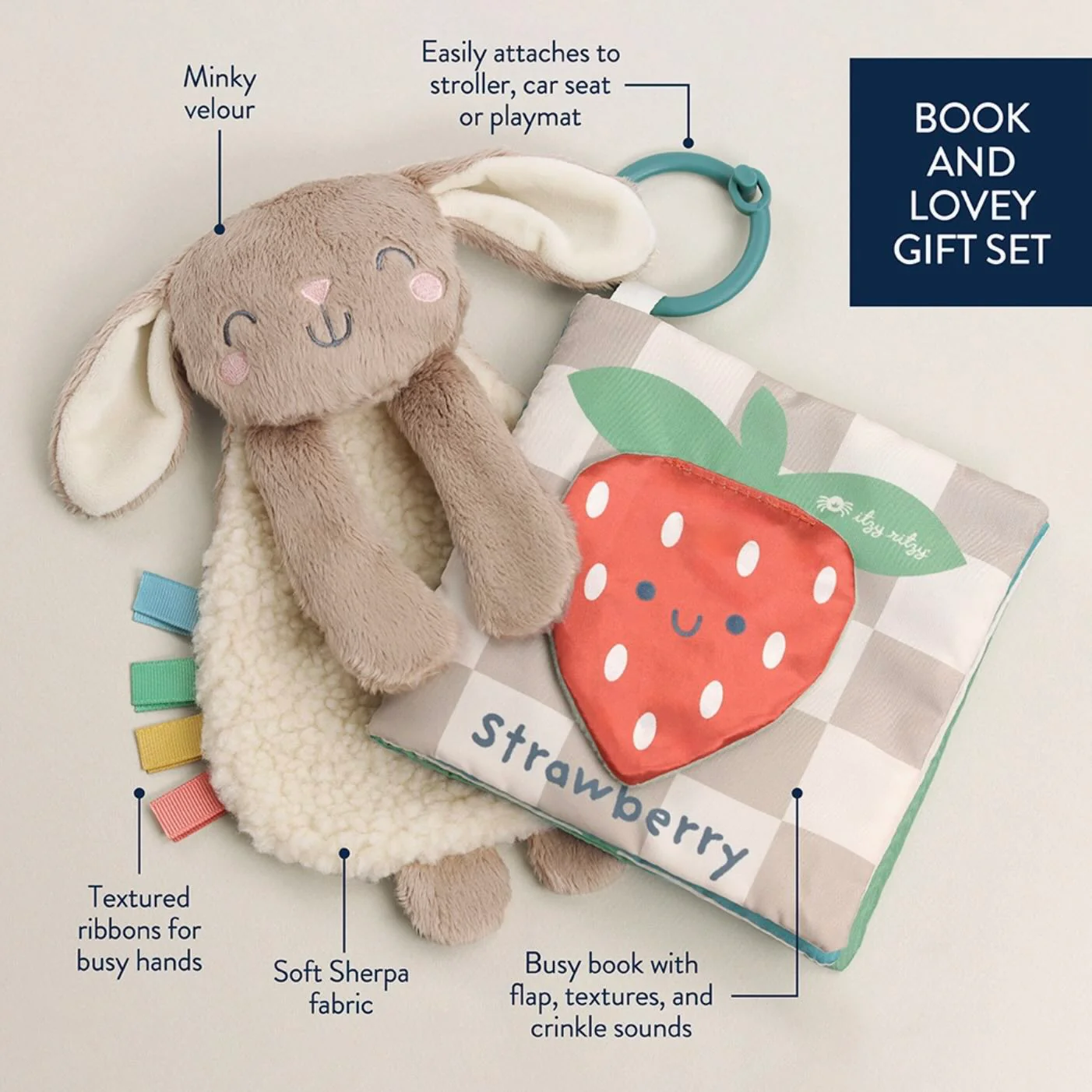 Itzy Ritzy - Learn & Snuggle Gift Set (Bunny) - Image 2