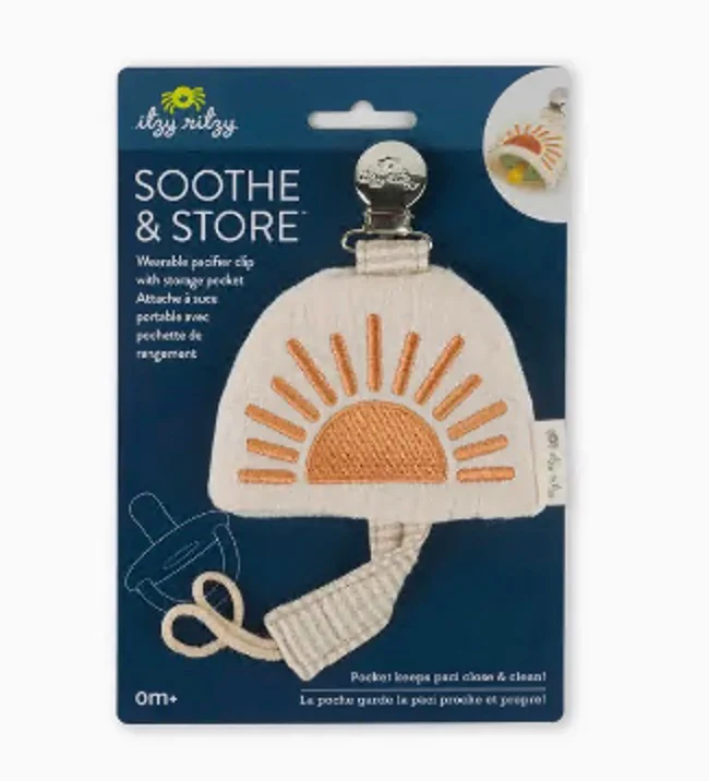 Itzy Ritzy Sun Soothe & Store Pacifier Clip