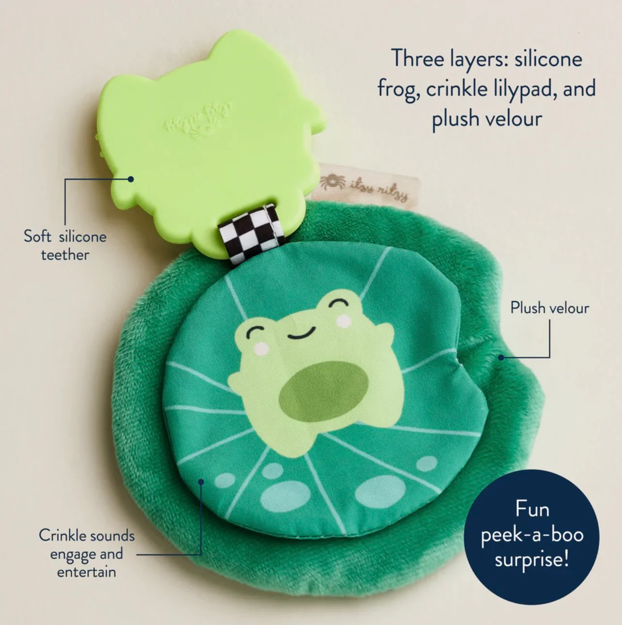 Itzy Ritzy - Sweetie Crinkle (Frog) - Image 2