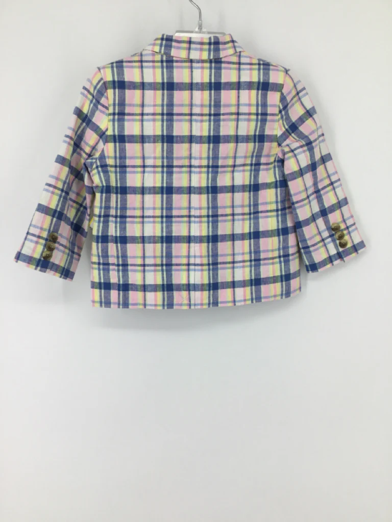 Janie and Jack Child Size 12-18 Months Multi-Color Plaid Blazer - boys - Image 2
