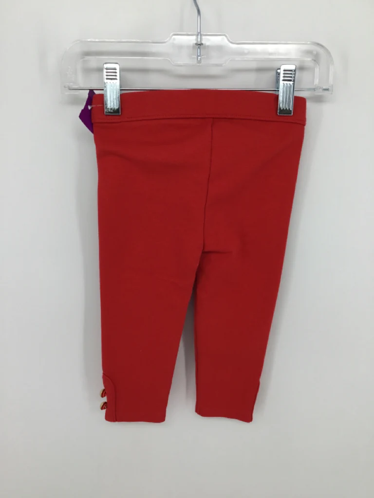 Janie and Jack Child Size 12-18 Months Red Pants - girls - Image 2