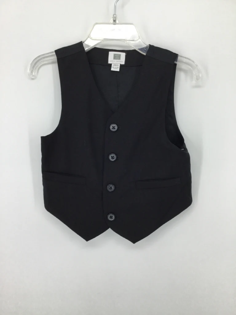 Janie and Jack Child Size 18-24 Months Black Solid Vest - boys