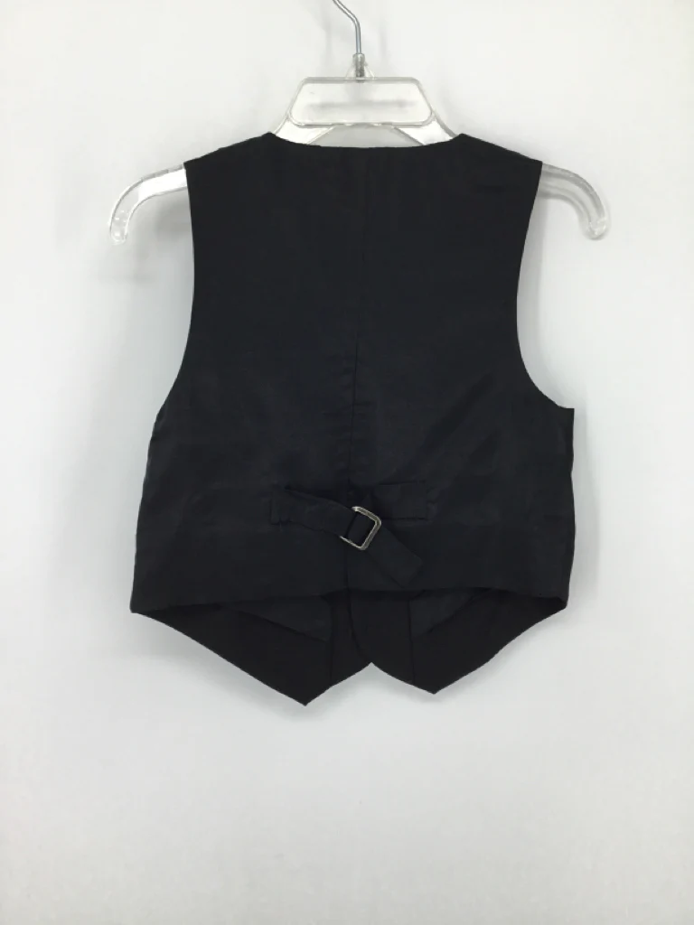 Janie and Jack Child Size 18-24 Months Black Solid Vest - boys - Image 2