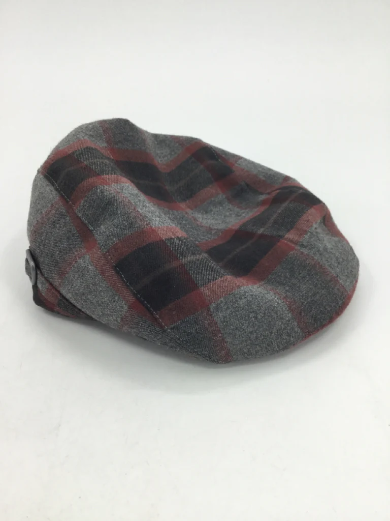 Janie and Jack Child Size 2 Gray Stripe Hats - boys