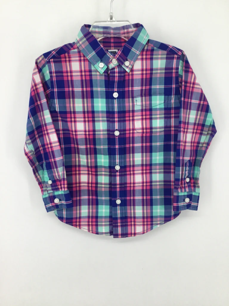 Janie and Jack Child Size 2 Multi-Color Plaid Shirt - boys