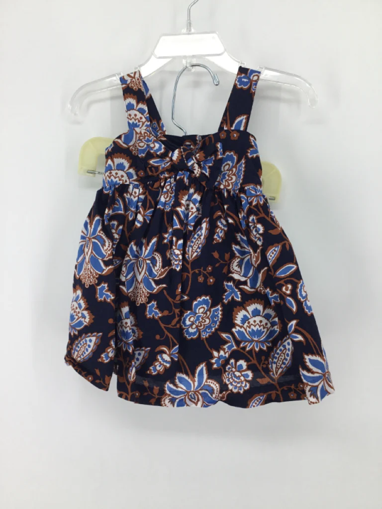 Janie and Jack Child Size 3-6 Months Navy Dress - girls