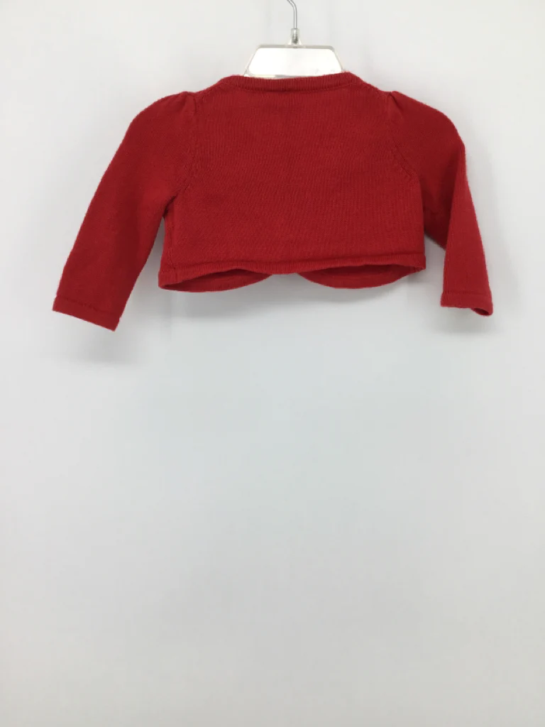 Janie and Jack Child Size 3-6 Months Red Sweater - girls - Image 2