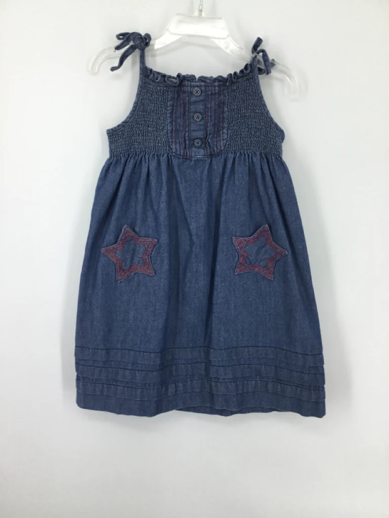 Janie and Jack Child Size 3 Buff Stars & Stripes Dress