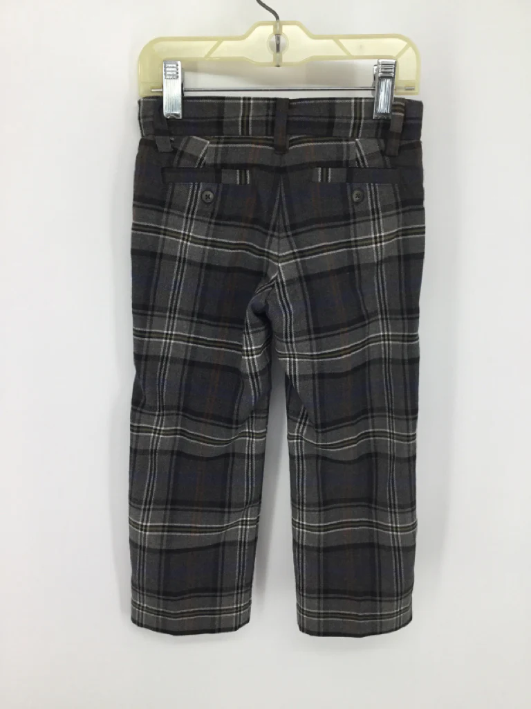 Janie and Jack Child Size 3 Gray Plaid Pants - boys - Image 2