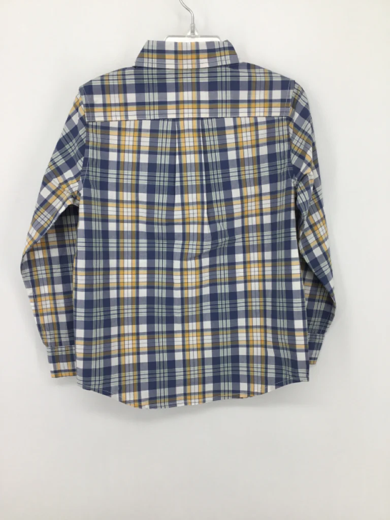 Janie and Jack Child Size 4 Blue Plaid Shirt - boys - Image 2