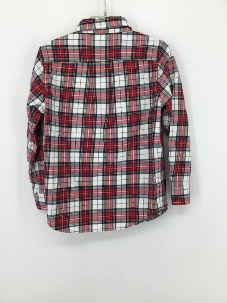 Janie and Jack Child Size 4 Red Plaid Shirt - boys - Image 2