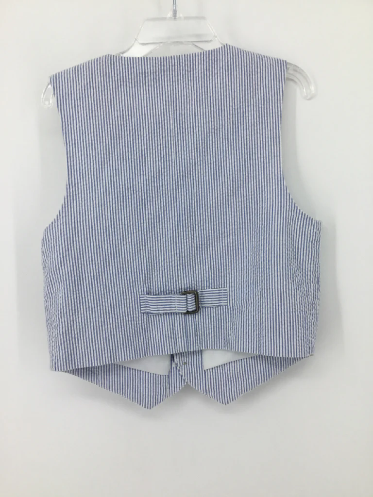 Janie and Jack Child Size 5 Blue Stripe Vest - boys - Image 2