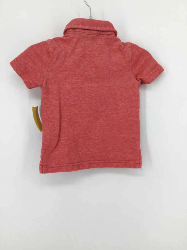 Janie and Jack Child Size 6-12 Months Red Solid Shirt - boys - Image 2