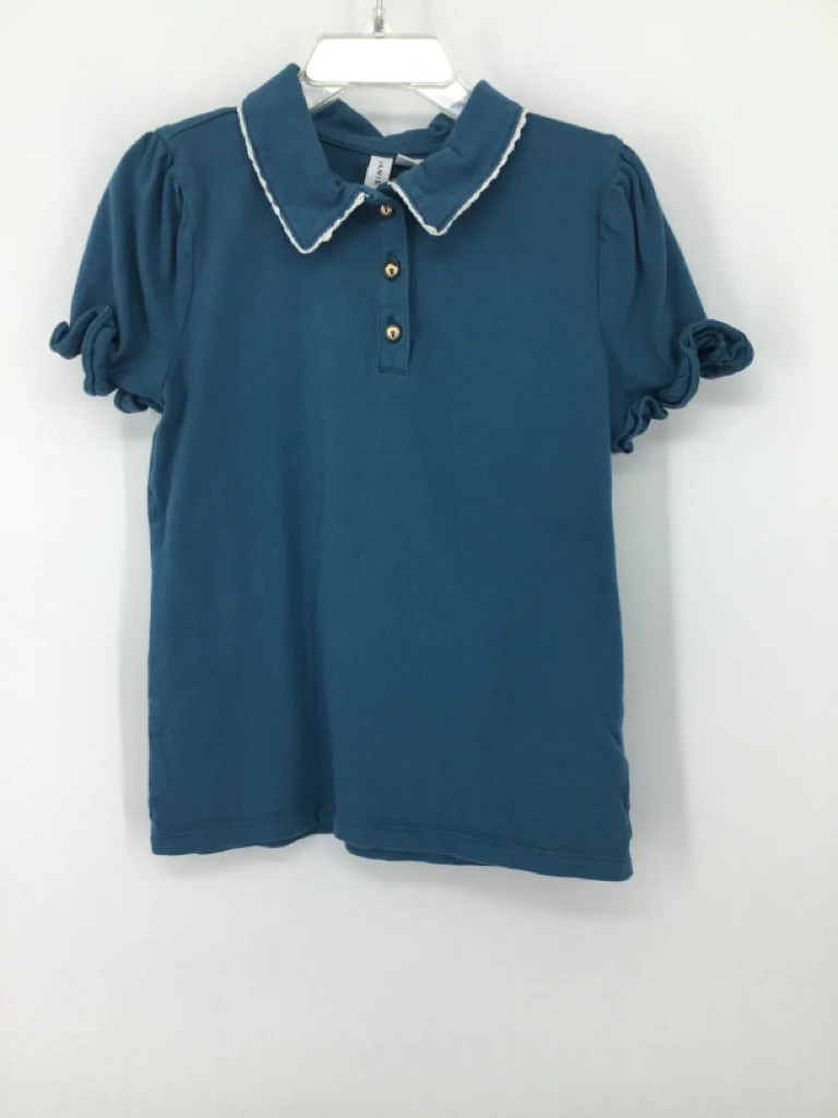 Janie and Jack Child Size 8 Blue Shirt - girls