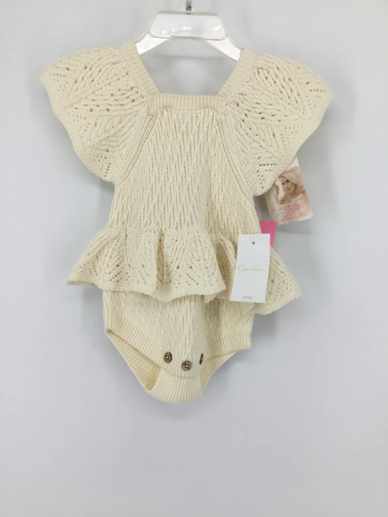 Jessica Simpson Child Size 3-6 Months Cream Outfit - girls