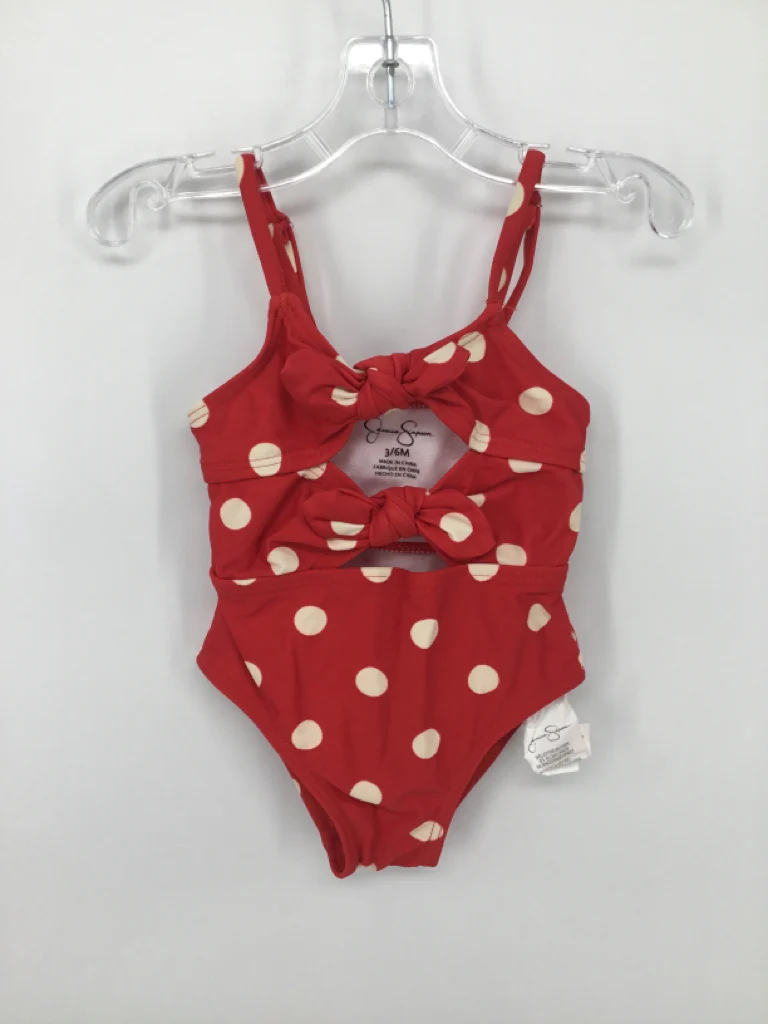 Jessica Simpson Child Size 3-6 Months Red Swimwear - girls