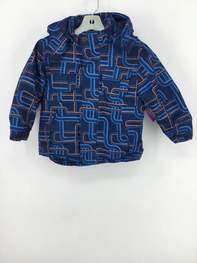 Joe Fresh Child Size 3 Blue Print Outerwear - boys