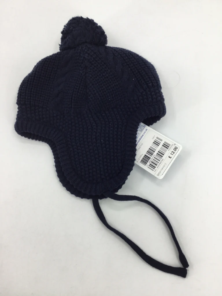 JoJo Maman Bebe Child Size 6-12 Months Navy Knit Hats - boys