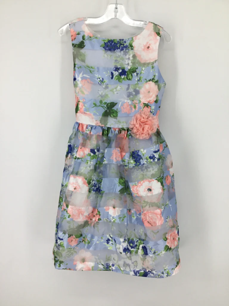 Jona Michelle Child Size 10 Blue Dress - girls