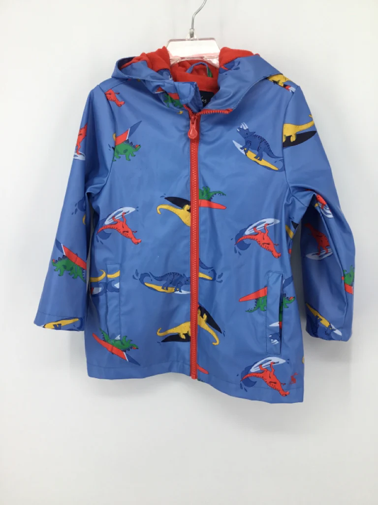 Joules Child Size 4 Blue Dinosaur Raincoat - boys