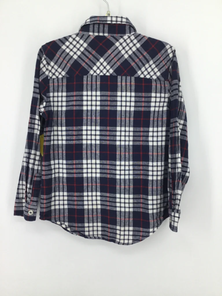 Joules Child Size 6 Navy Plaid Shirt - boys - Image 2