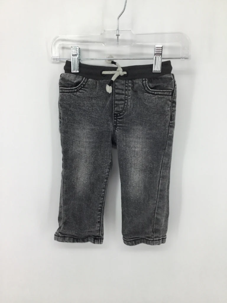 jumping beans Child Size 12 Months Black Solid Jeans - boys