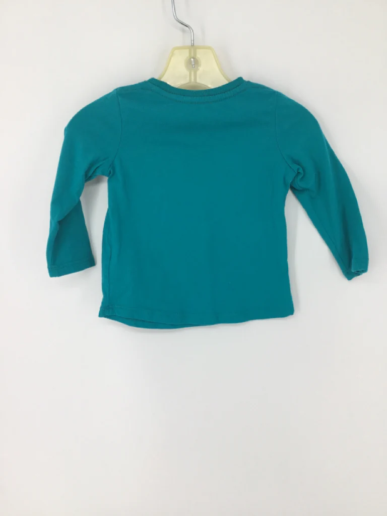 jumping beans Child Size 12 Months Teal Christmas T-Shirt - Image 2