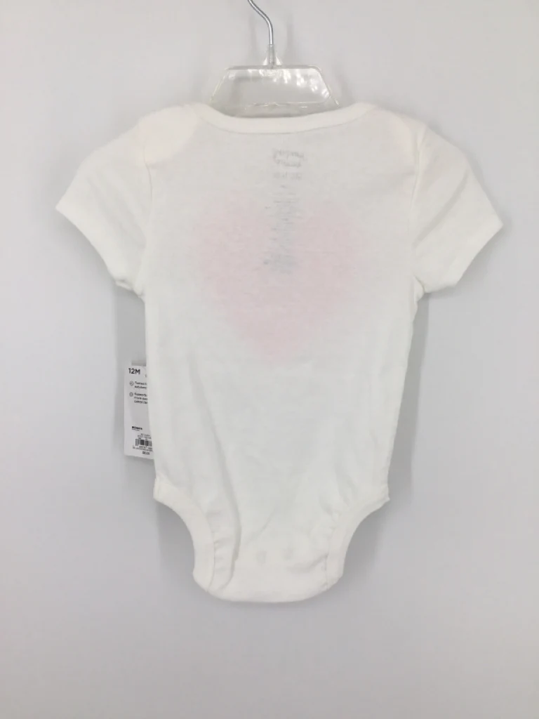 jumping beans Child Size 12 Months White Valentine's Day Onesie - Image 3