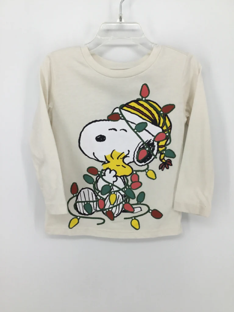 jumping beans Child Size 24 Months Cream Christmas T-Shirt
