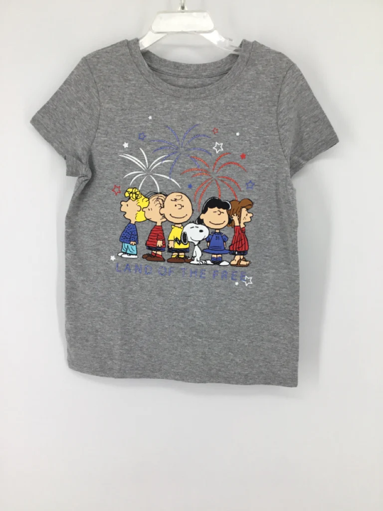 jumping beans Child Size 6 Gray Stars & Stripes T-Shirt