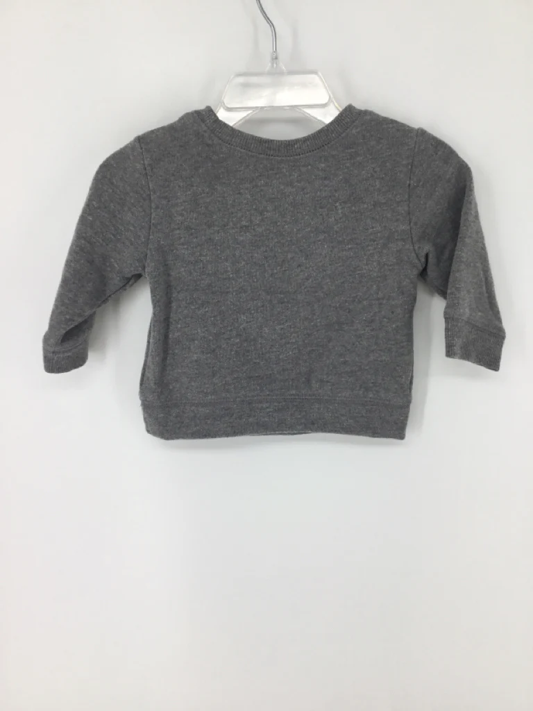 jumping beans Child Size Newborn Gray Christmas Sweatshirt - Image 2