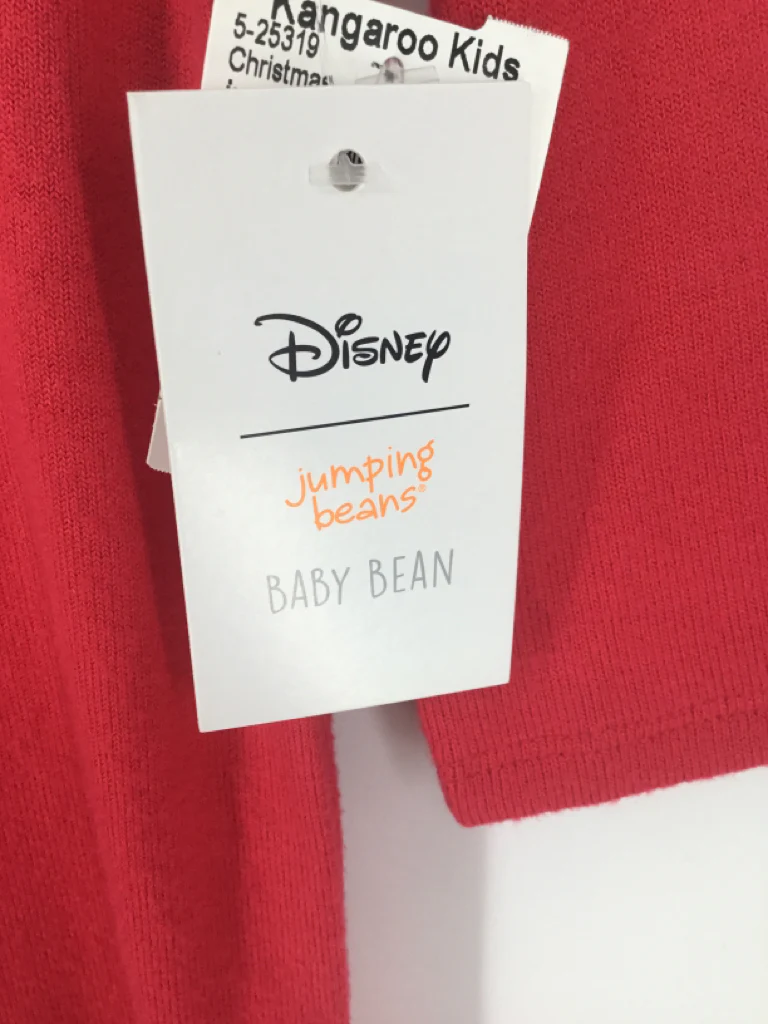 jumping beans/Disney Child Size 18 Months Red Christmas Outfit - Image 3